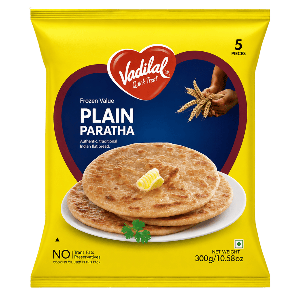 Vadilal Plain Paratha 5 pcs buy online USA - 1